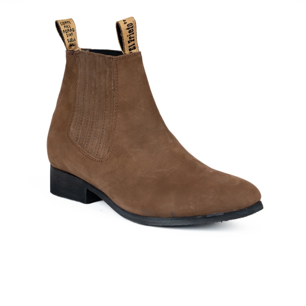 Men's Brown Suede Leather Chelsea Boots